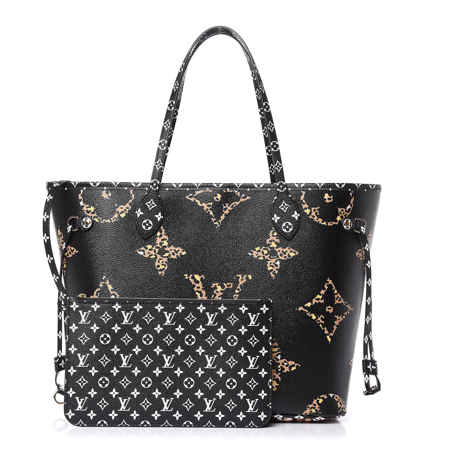 Monogram Giant Jungle Neverfull MM Black