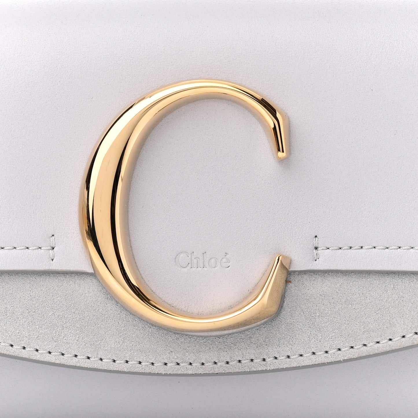 Calfskin Suede C Belt Bag Light Cloud