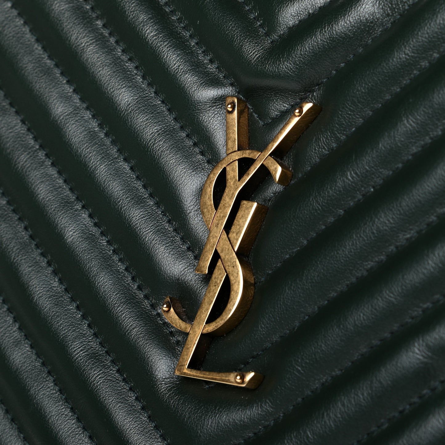 Calfskin Matelasse Monogram Lou Camera Bag Green