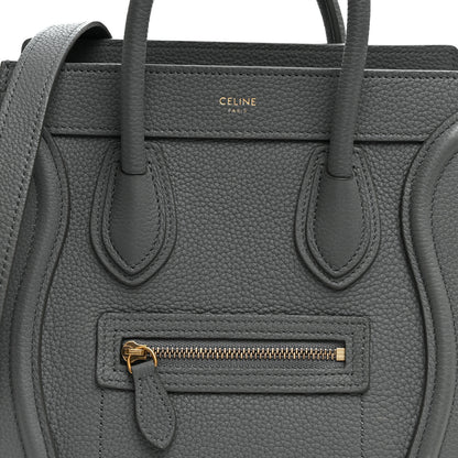 Celine Baby Drummed Calfskin Nano Luggage Kohl 9 of 11