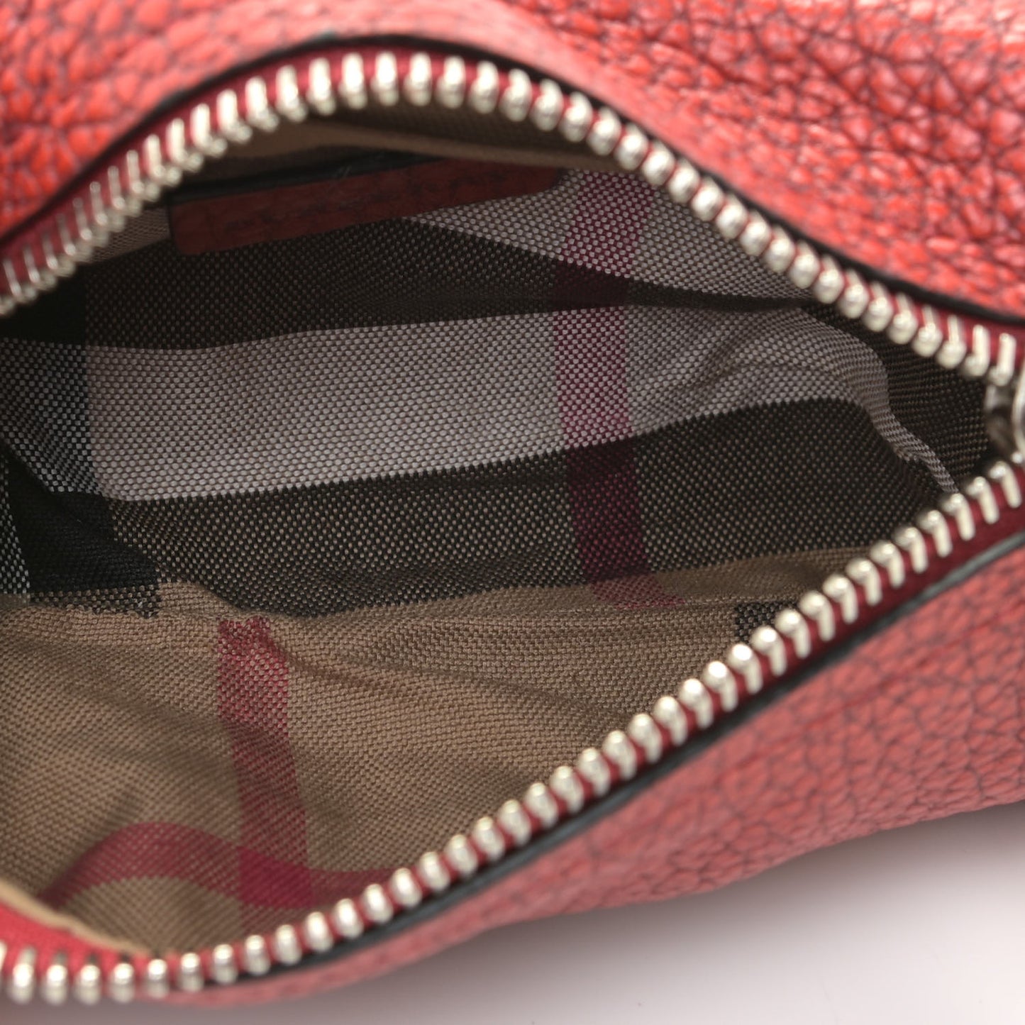 Grainy Calfskin Mini Rossett Bodybrit Biker Crossbody Red