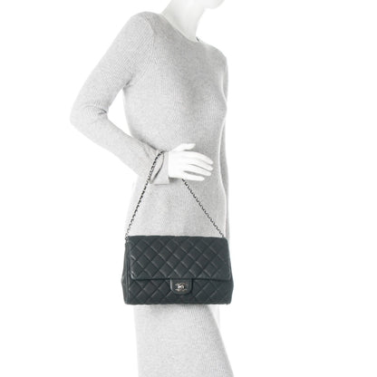 Chanel Iridescent Caviar Quilted Clutch With Chain Flap Black 2 of 7