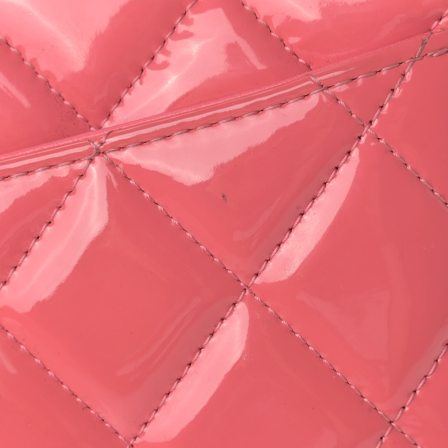 Chanel Patent Quilted Jumbo Double Flap Pink 12 of 14