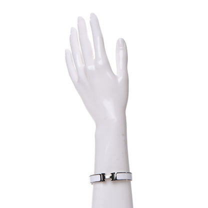 Hermes Enamel Narrow Clic Clac H Bracelet PM White 2 of 6