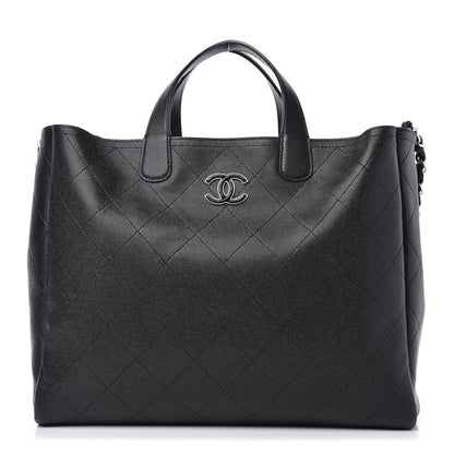 Chanel Caviar Stitched Large Shopping Tote Black 1 of 10
