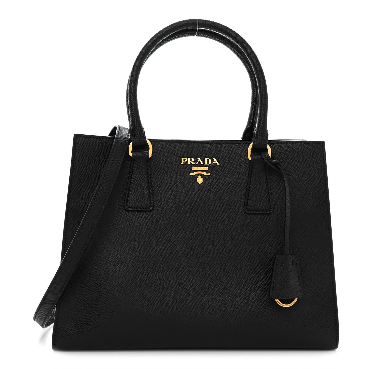 Prada Saffiano Tote Black 1 of 9