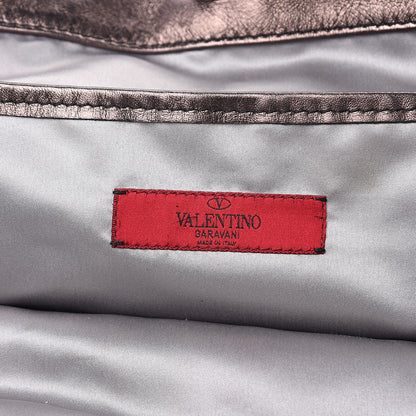 Valentino Garavani Metallic Nappa Floral Tote 6 of 16