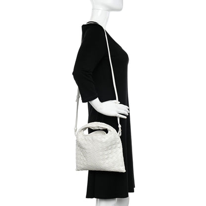 Bottega Veneta Calfskin Intrecciato Mini Hop White 2 of 10