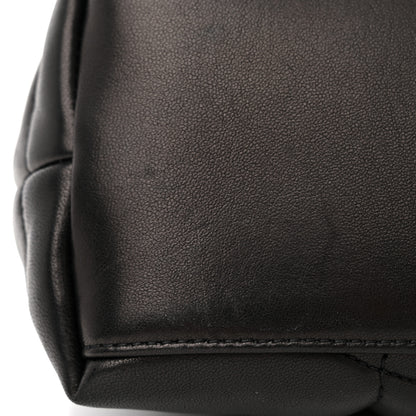 Saint Laurent Lambskin Quilted Small Loulou Puffer Monogram Chain Satchel Black 11 of 11