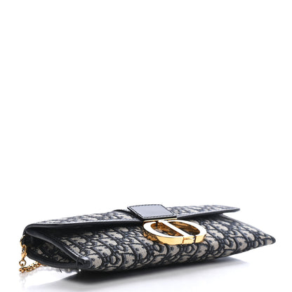 Christian Dior Oblique 30 Montaigne Chain Pouch Blue 4 of 9