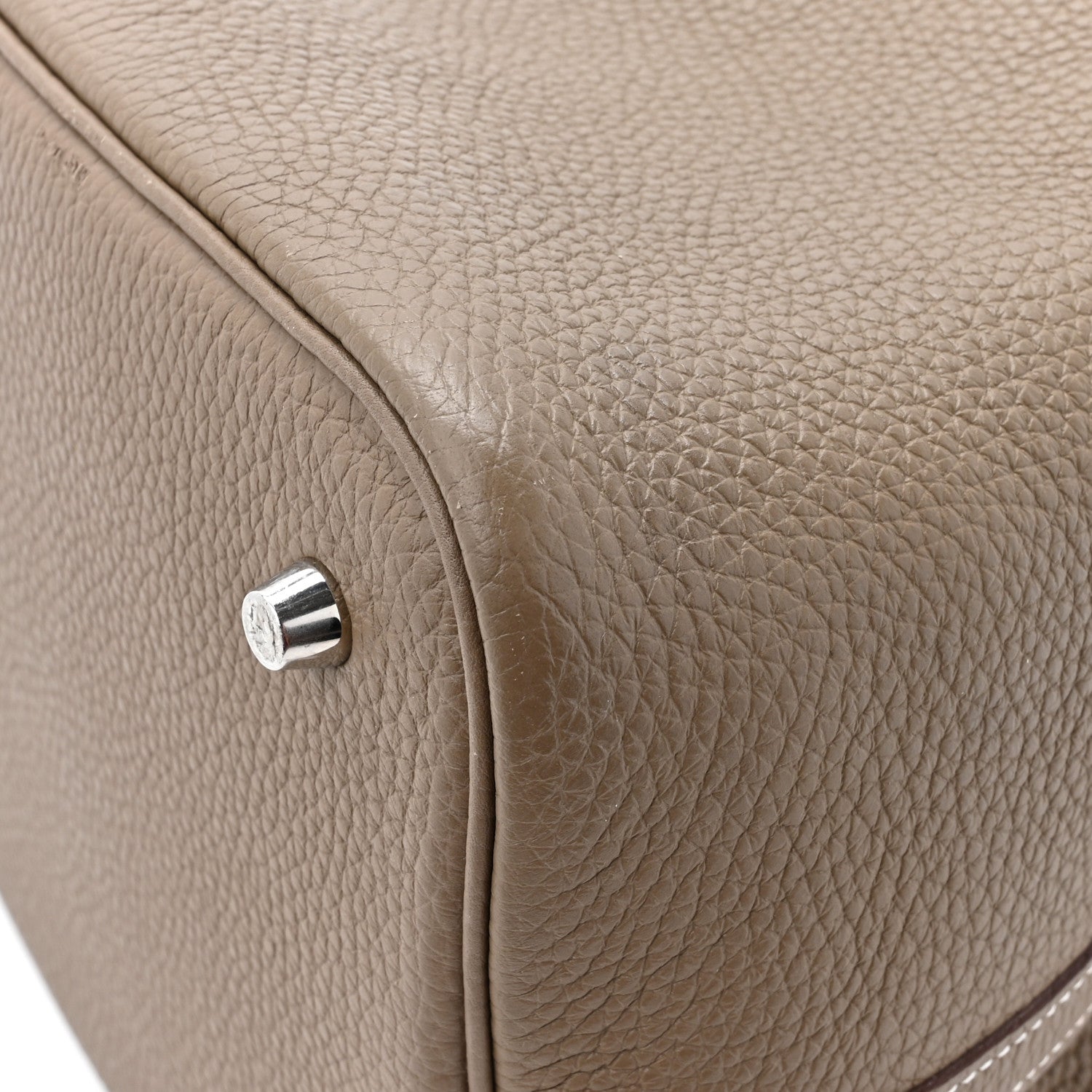 Hermes Taurillon Clemence Picotin Lock 22 MM Etoupe 11 of 15