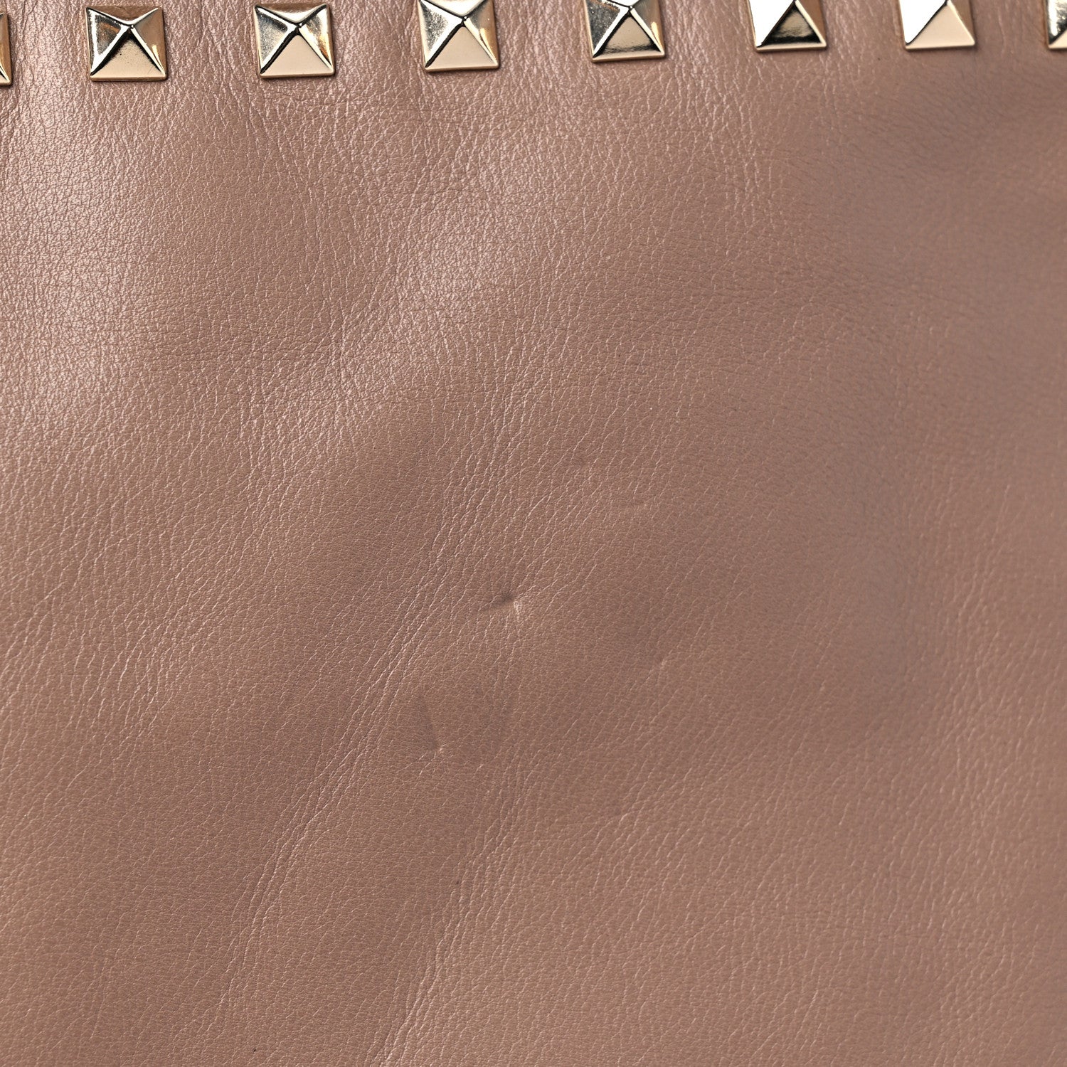 Valentino Garavani Vitello Large Rockstud Zip Wristlet Pouch Poudre 10 of 10