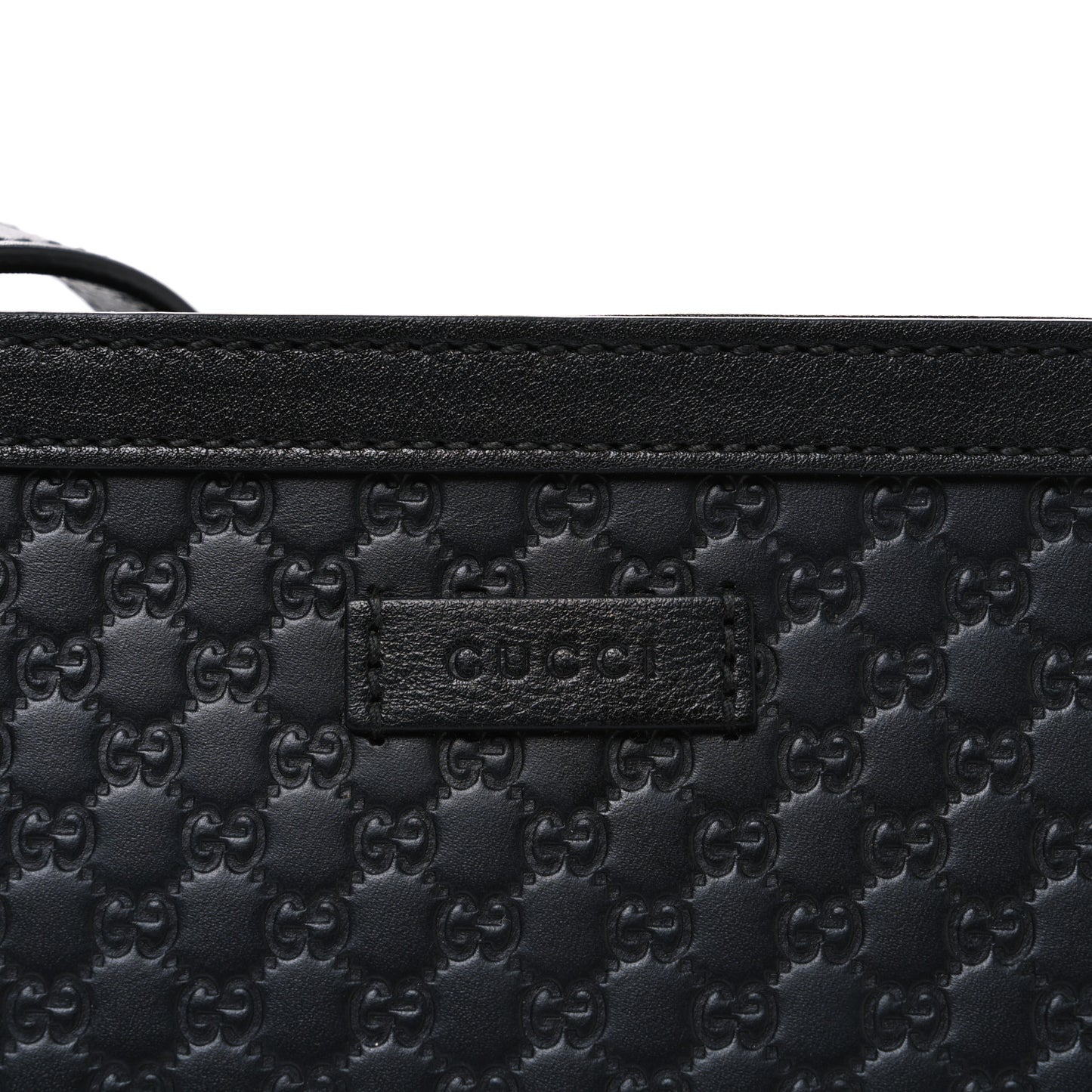 Microguccissima Flat Crossbody Black