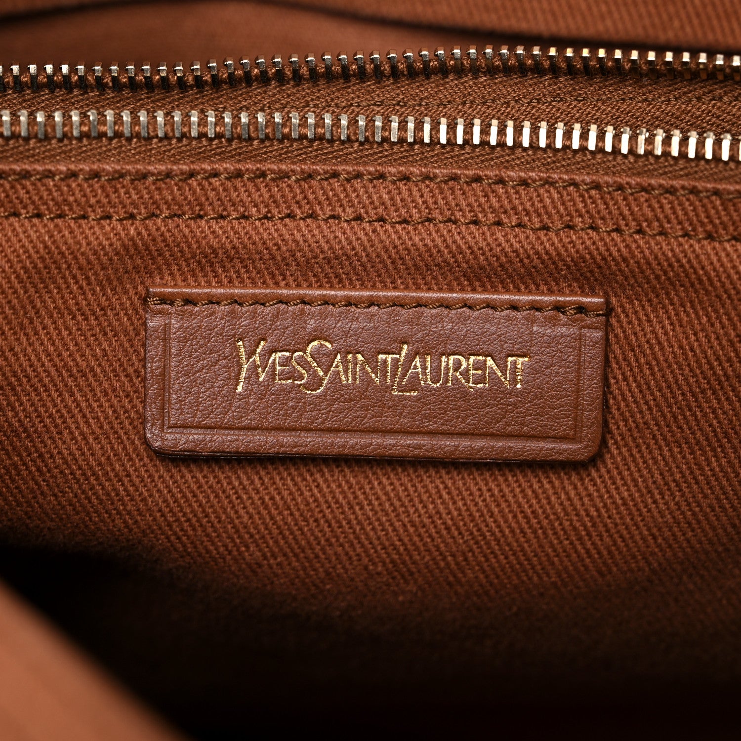 Saint Laurent Calfskin Canvas Medium Muse Two Brown 6 of 23