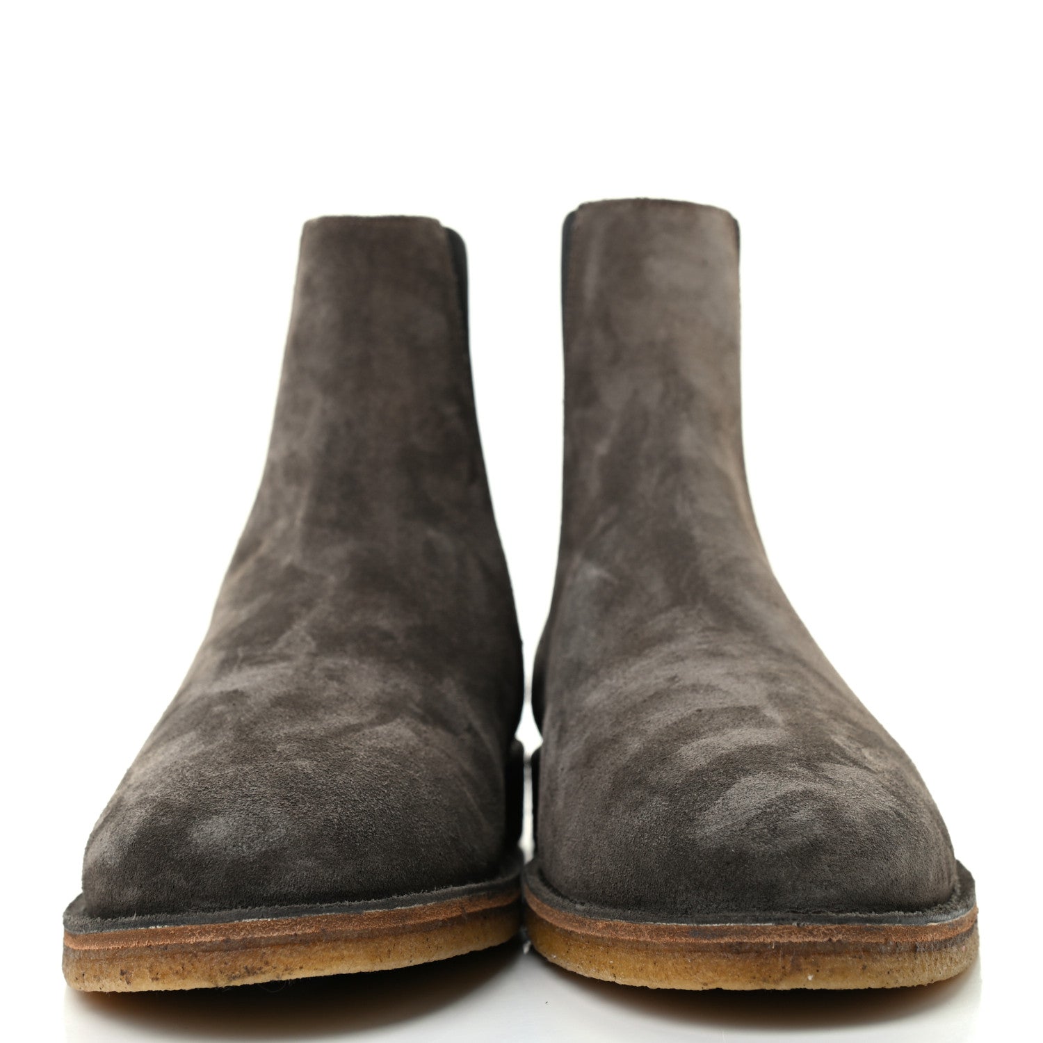 Saint Laurent Suede Mens Nevada Chelsea Boots 45 Bronze 2 of 7