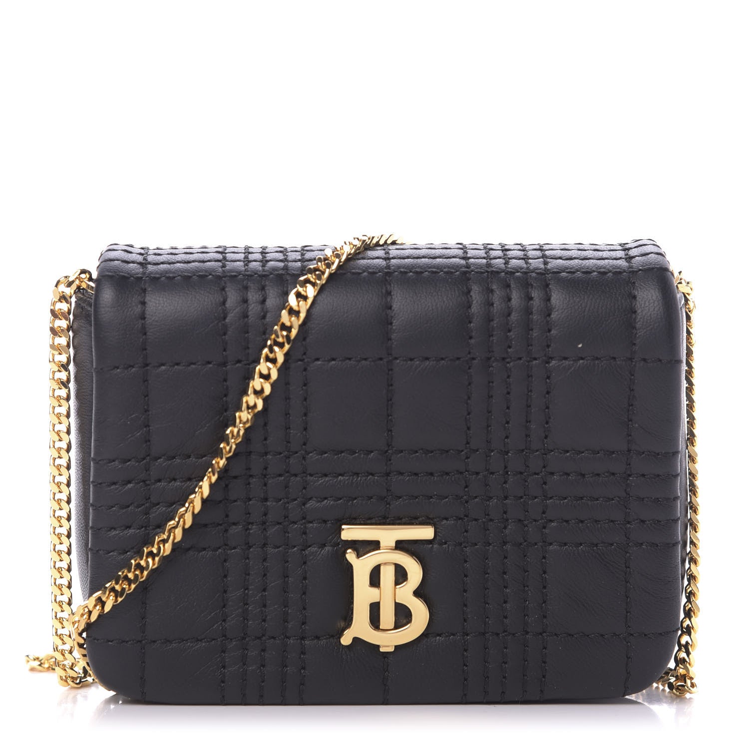 Burberry Lambskin Quilted Micro Lola Bag Black 1 of 10