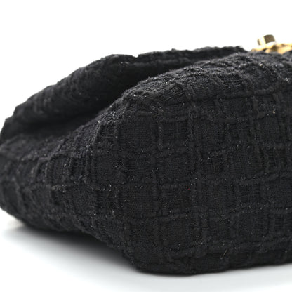 Chanel Tweed Quilted Medium Chanel 19 Flap Black 9 of 12