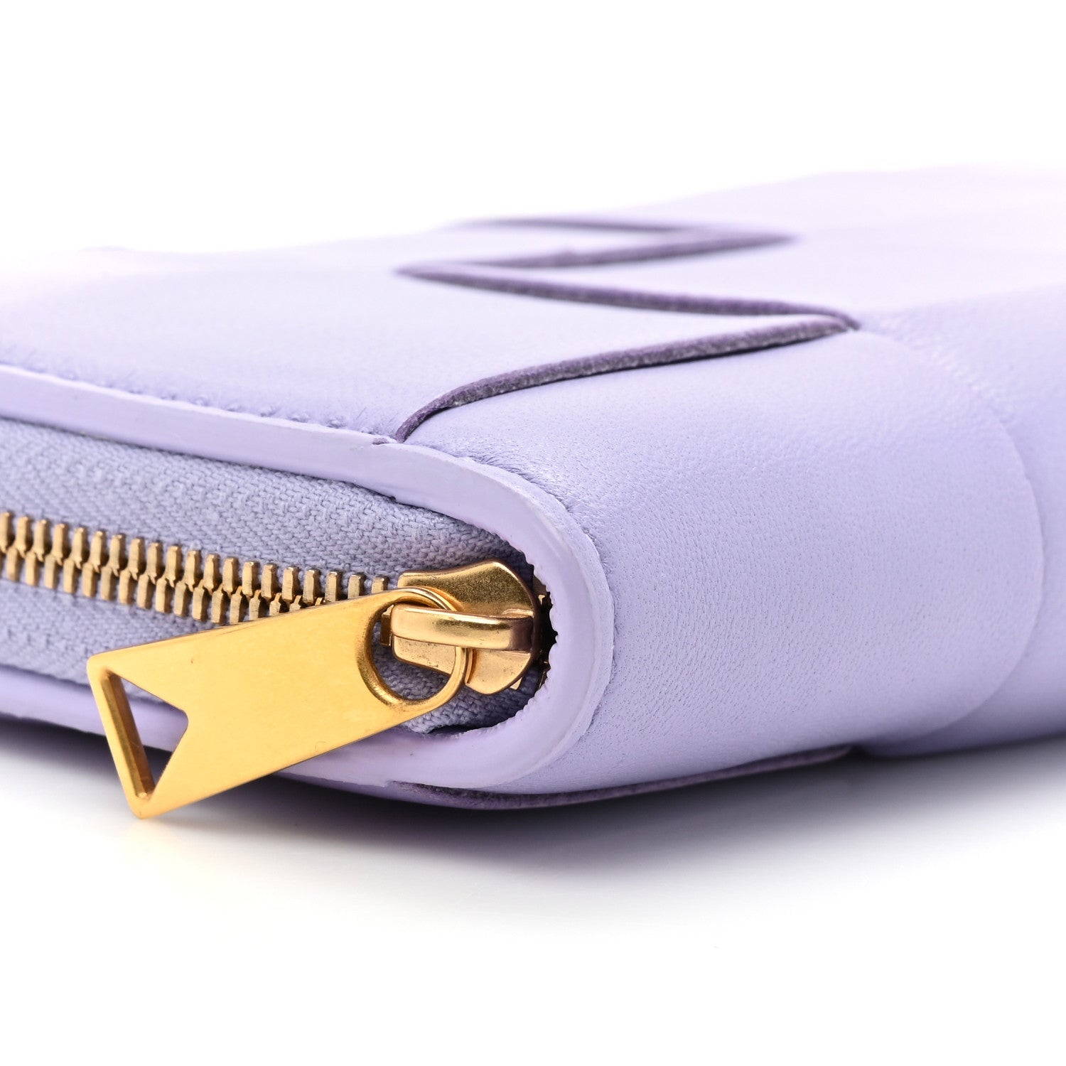Bottega Veneta Shiny Calfskin Intreccio Wallet Wisteria 10 of 10