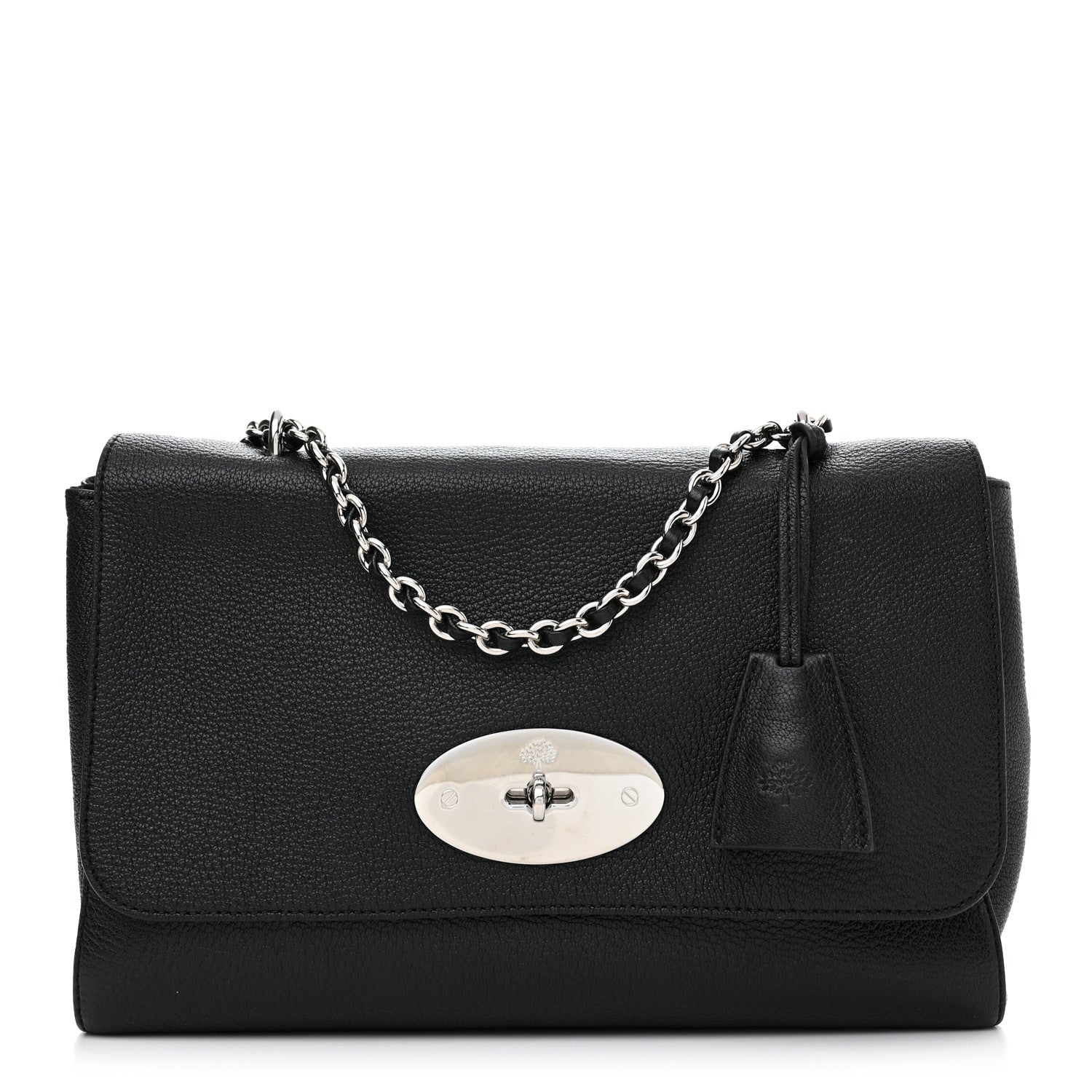 Mulberry Glossy Goatskin Medium Lily Black 1 of 10
