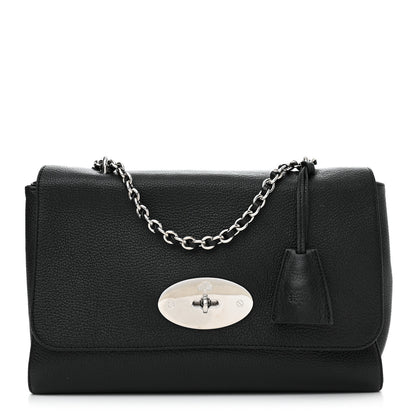 Mulberry Glossy Goatskin Medium Lily Black 1 of 10