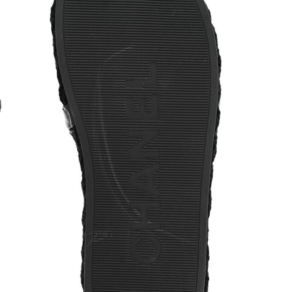 Chanel Knit Braided Slide Sandals 39 Black 8 of 10