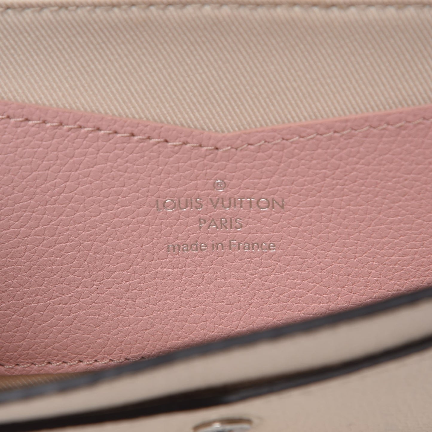 Calfskin Flowers My Lockme Wallet Creme