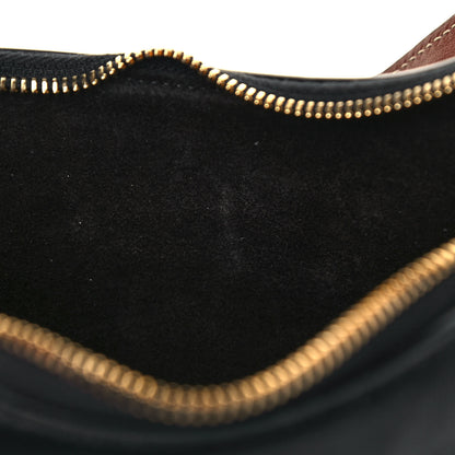 Celine Smooth Calfskin Medium Strap Ava Shoulder Bag Black Tan 11 of 11