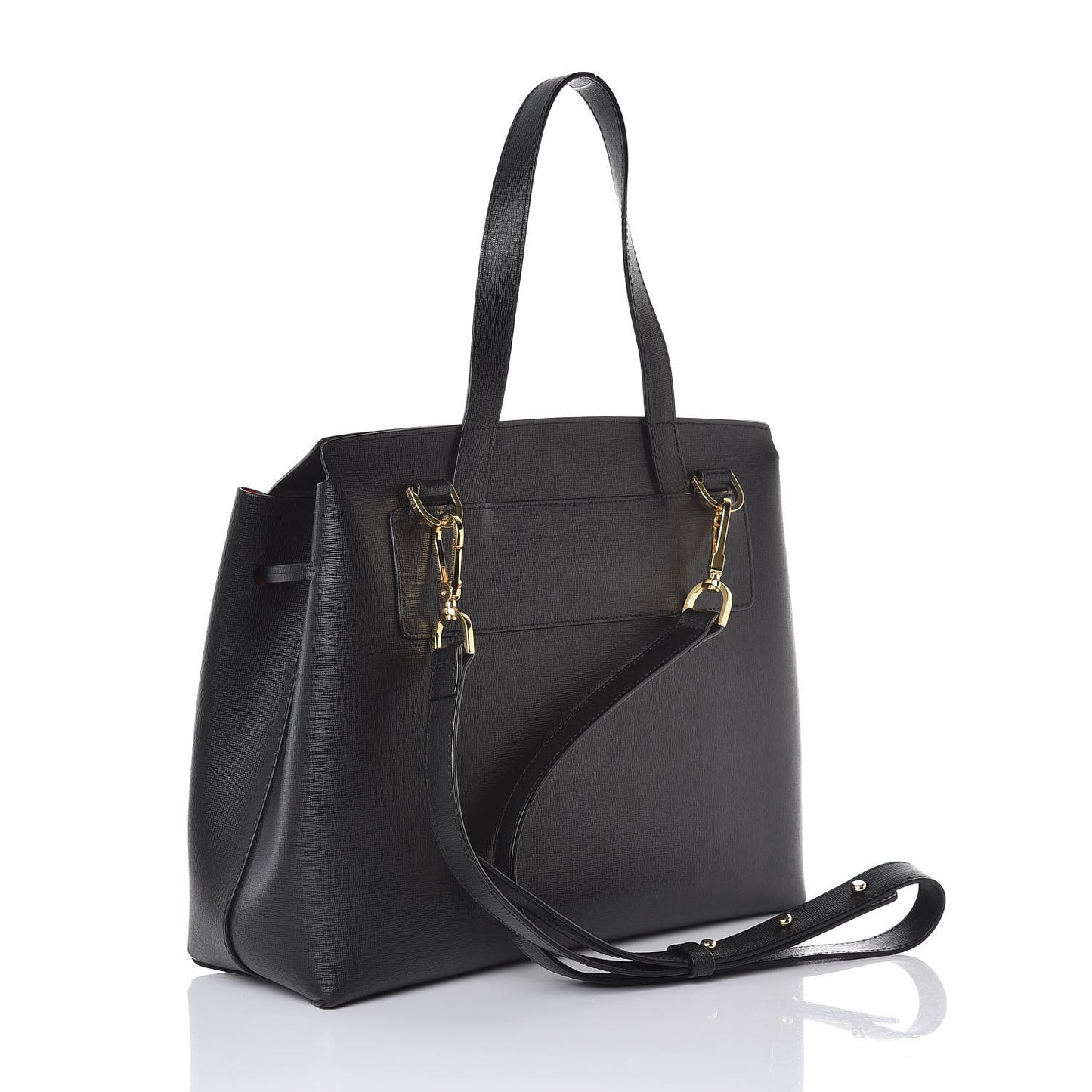 Saffiano Lady Bag Black Flamma