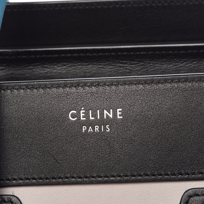 Celine Smooth Calfskin Micro Tri-Color Luggage Turquoise 8 of 13