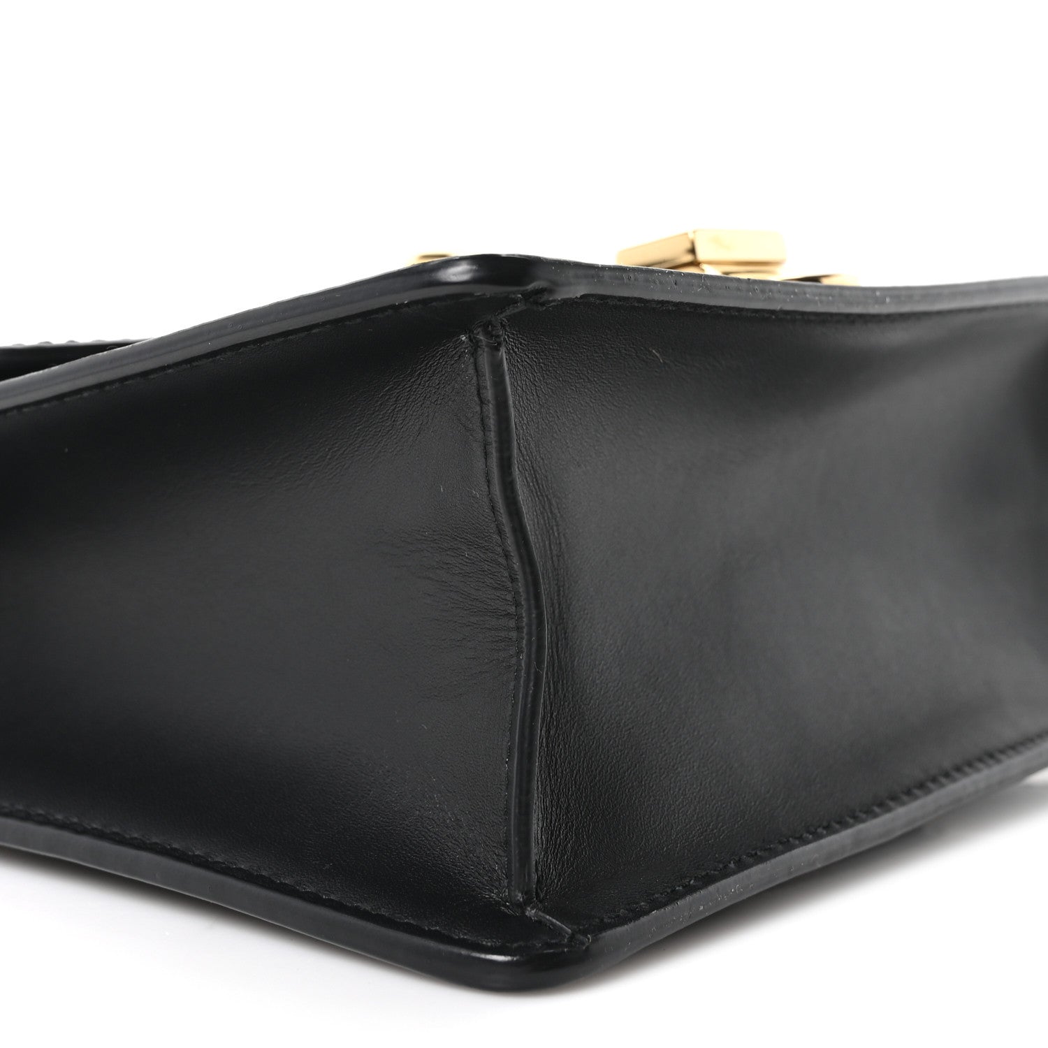 Gucci Calfskin Mini Sylvie Chain Shoulder Bag Black 9 of 10