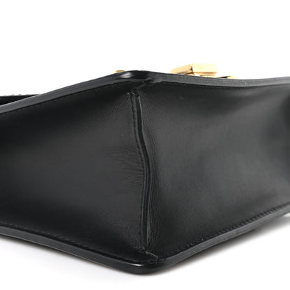 Gucci Calfskin Mini Sylvie Chain Shoulder Bag Black 9 of 10