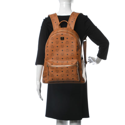 MCM Visetos Medium Stark Backpack Cognac 2 of 17