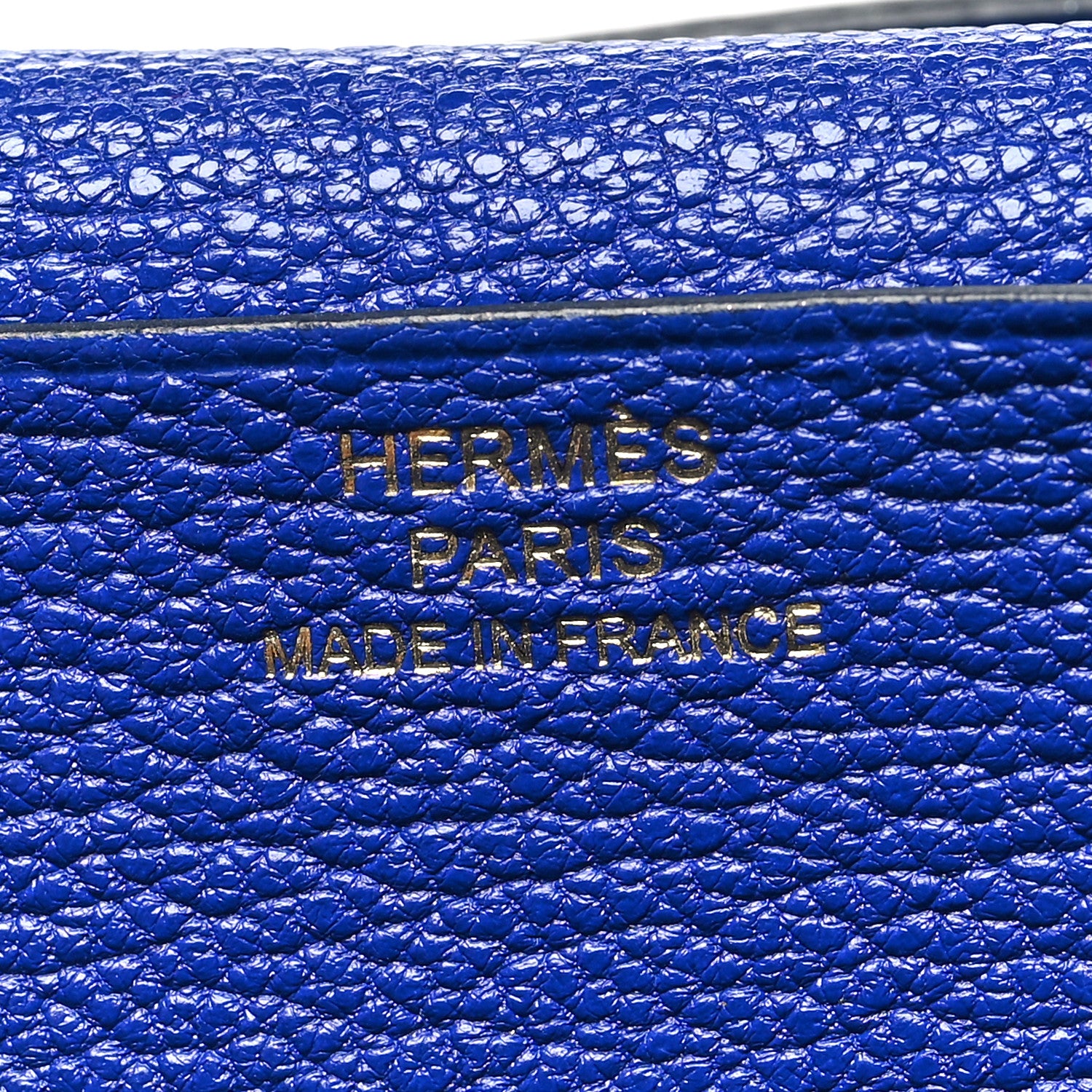 Hermes Chevre Mysore Bearn Gusset Wallet Bleu Electrique 8 of 15