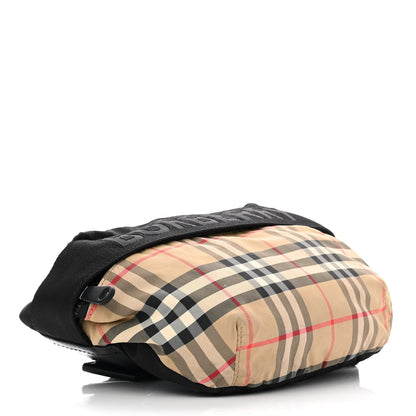Burberry Nylon Vintage Check Sonny Bum Bag Archive Beige Black 3 of 10
