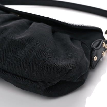 Fendi Zucchino Small Chef Shoulder Bag Black 9 of 11