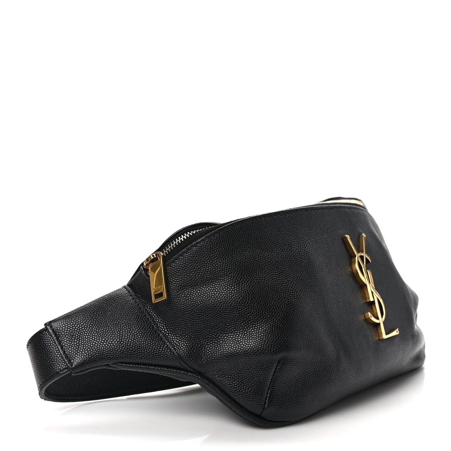 Saint Laurent Grain De Poudre Monogram Belt Bag Black 4 of 8
