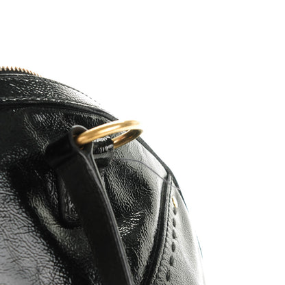 Saint Laurent Patent Calfskin Oversized Muse Black 7 of 10