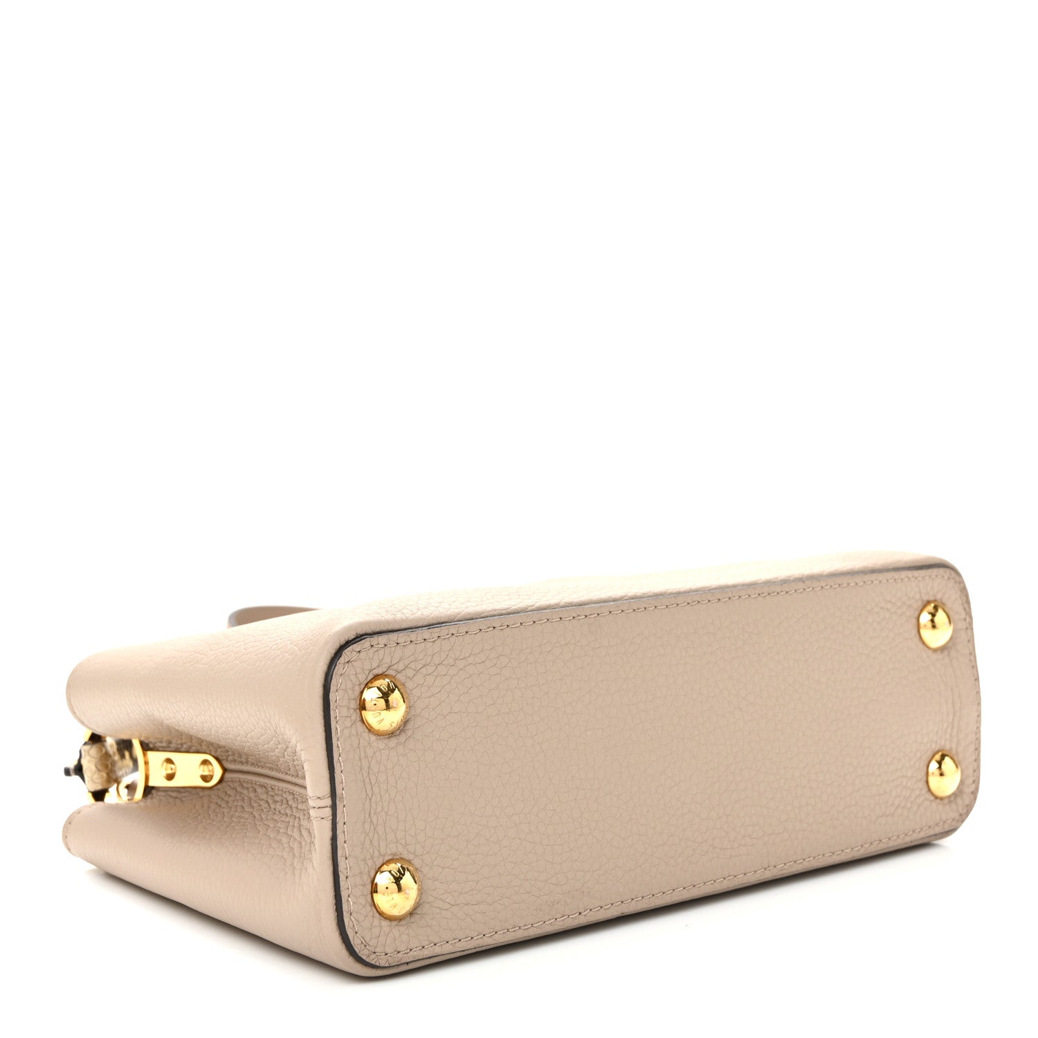 Louis Vuitton Taurillon Ayers Capucines BB Galet 4 of 9
