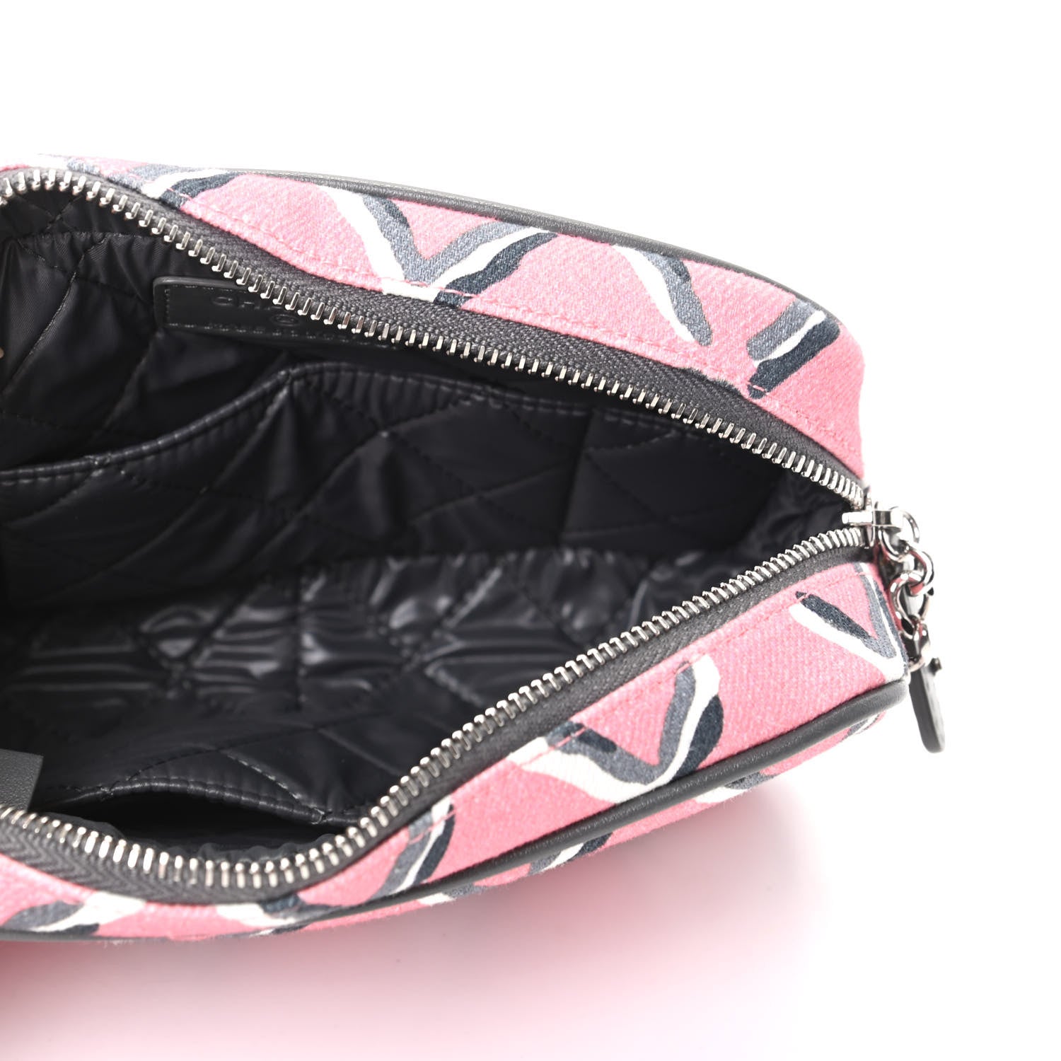 Chanel Canvas Airline Cosmetic Case Pink 5 of 9