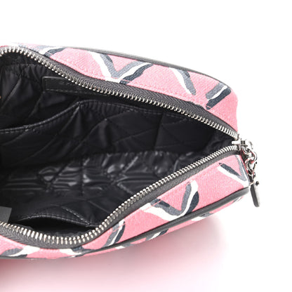 Chanel Canvas Airline Cosmetic Case Pink 5 of 9