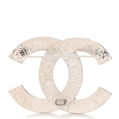 Chanel Baguette Crystal CC Brooch Silver 3 of 5