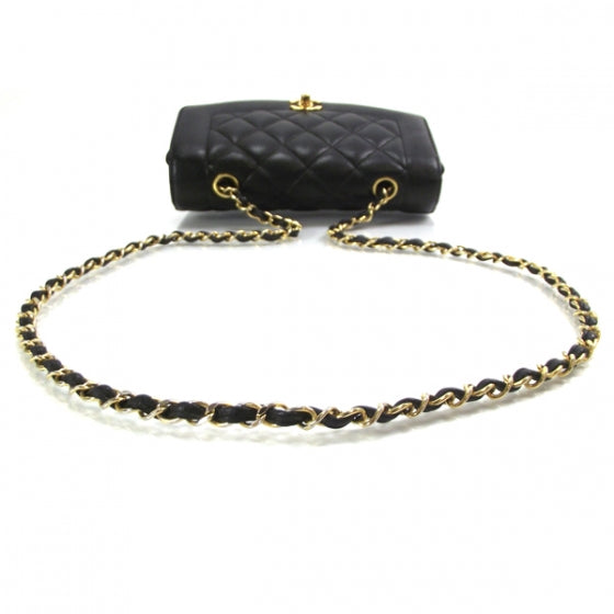 Caviar Quilted Shoulder Bag Black