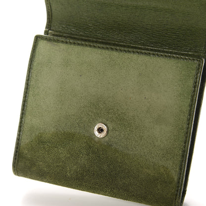Gucci Suede Hasler Compact Wallet Green 6 of 8