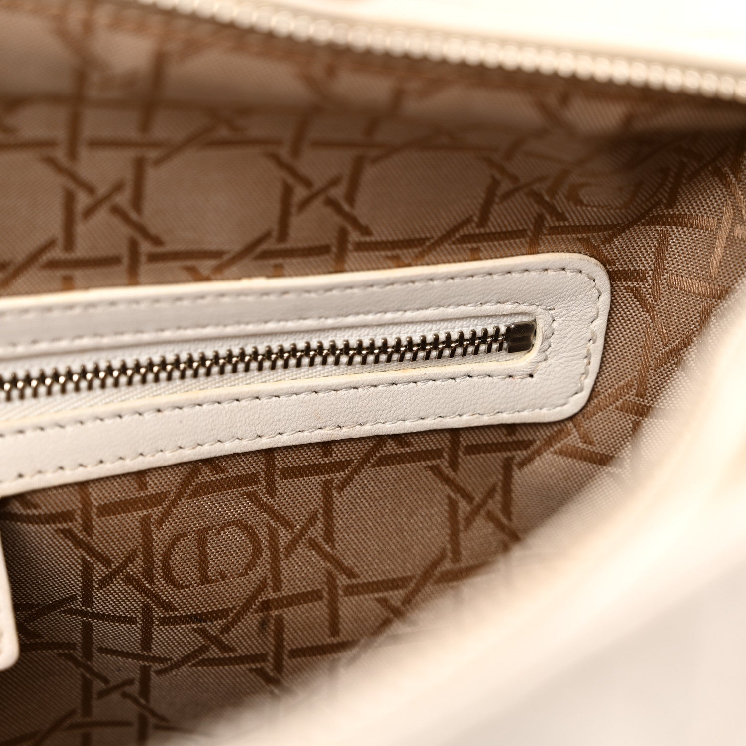 Christian Dior Lambskin Cannage Large Lady Dior White 12 of 24