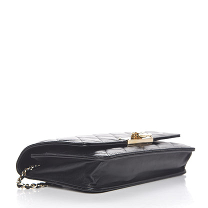 Chanel Lambskin Quilted Golden Class Wallet on Chain WOC Black 4 of 22