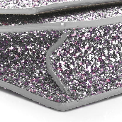 Jimmy Choo Glitter Clutch With Chain Bubblegum Mix 8 of 10