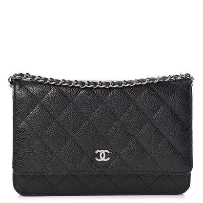 Chanel Caviar Quilted Wallet On Chain WOC Black 1 of 12