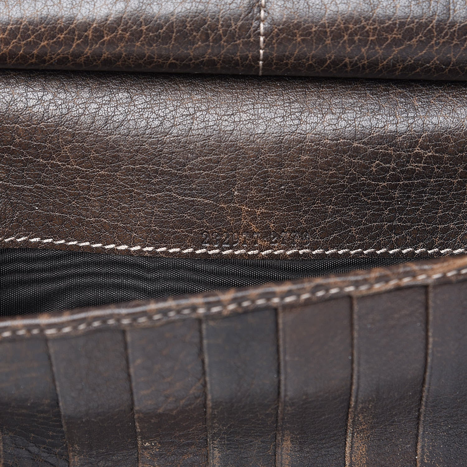 Gucci Guccissima Bamboo Tassel Zip Around Wallet Brown 7 of 14