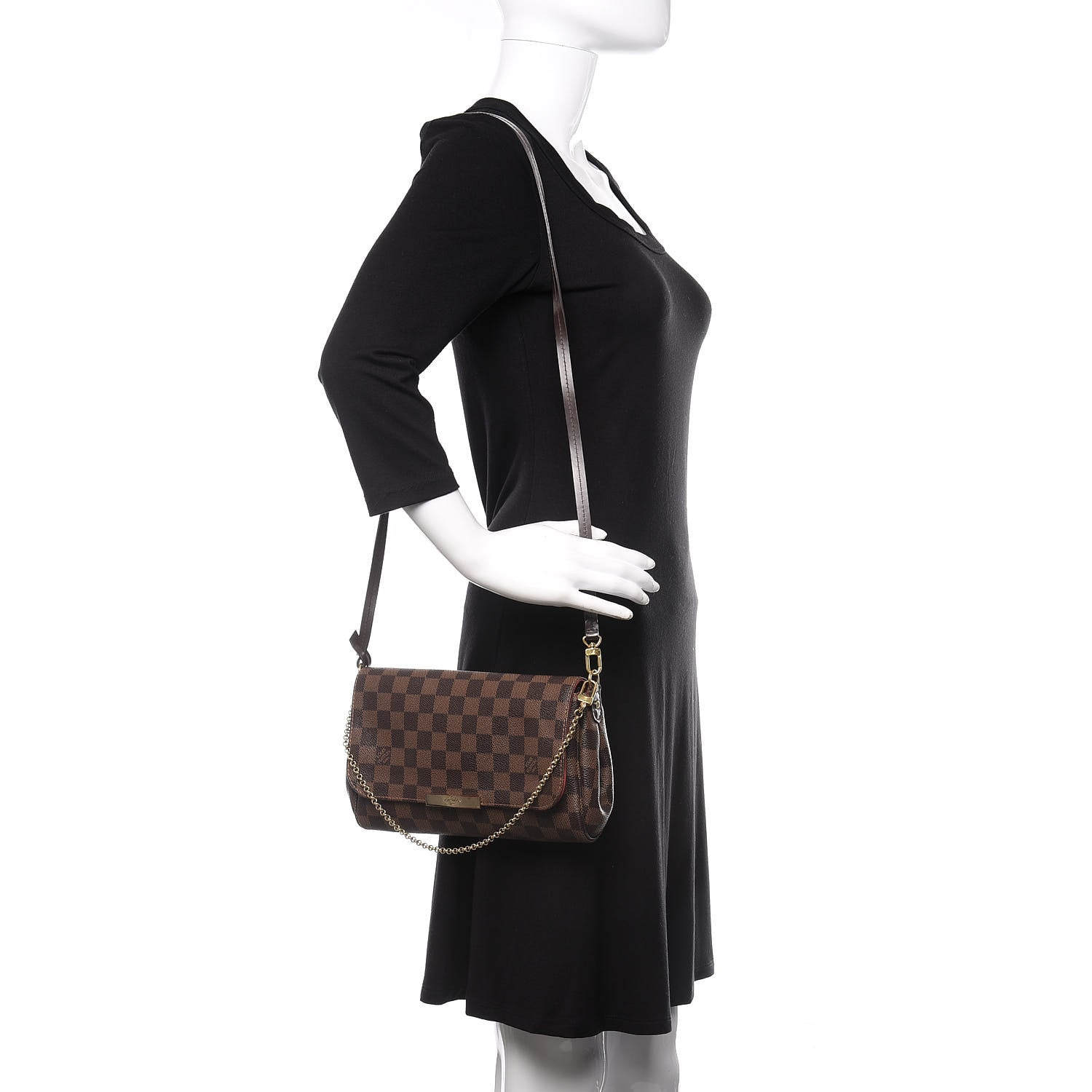 Louis Vuitton Damier Ebene Favorite MM 2 of 10