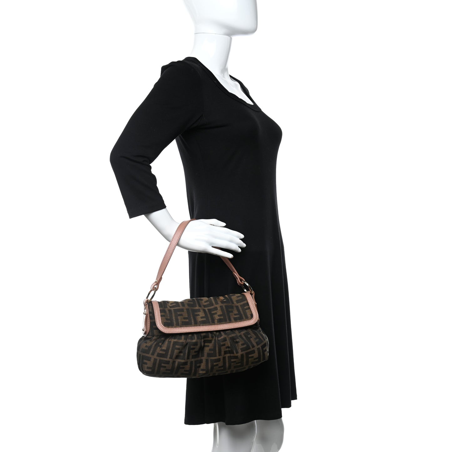 Zucca Cuoio Lucido Small Chef Shoulder Bag Tobacco Bois de Rose